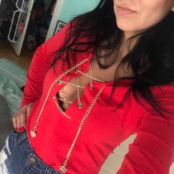 Red bodysuit - Picture 3 of 5